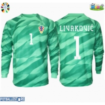 Kroatia Dominik Livakovic #1 Keeper Bortedrakt EM 2024 Langermet